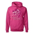 thumbnail image 1 of Wild Bobby Breast Cancer Awareness Flowers Breast Cancer Awareness Unisex Hoodie Sweatshirt, Fuschia, Medium, 1 of 6