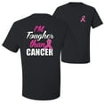 thumbnail image 1 of Wild Bobby Breast Cancer Awareness I'm Tougher Than Cancer Front and Back Unisex Tee , Black, Small, 1 of 4