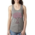 thumbnail image 1 of Wild Bobby Breast Cancer Awareness Pink Tree Words of Encouragement Breast Cancer Awareness Women Racerback Tank Top, Heather Grey, Large, 1 of 6