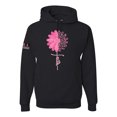 thumbnail image 1 of Wild Bobby, Breast Cancer Awareness Shirts Faith Pink Ribbon Sunflower USA Flag Sleeve Unisex Hoodie Sweatshirt, Black, Small, 1 of 7