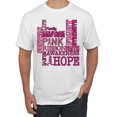 thumbnail image 1 of Wild Bobby Breast Cancer Awareness Words of Encouragement Distressed Breast Cancer Awareness Men Tee, White, XX-Large, 1 of 6