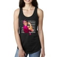 thumbnail image 1 of Wild Bobby, Breast Cancer Survivor Distressed American Flag Breast Cancer Awareness Women Racerback Tank Top, Black, Small, 1 of 7