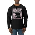 thumbnail image 1 of Wild Bobby Breast Cancer Survivor Nutrition Facts Breast Cancer Awareness Men Long Sleeve Shirt, Black, Small, 1 of 6