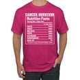 thumbnail image 1 of Wild Bobby Breast Cancer Survivor Nutrition Facts Breast Cancer Awareness Men Tee, Fuschia, 5X-Large, 1 of 6