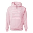 thumbnail image 1 of Wild Bobby Breast Cancer Survivor Nutrition Facts Breast Cancer Awareness Unisex Hoodie Sweatshirt, Light Pink, 3X-Large, 1 of 6
