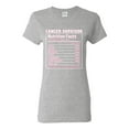 thumbnail image 1 of Wild Bobby Breast Cancer Survivor Nutrition Facts Breast Cancer Awareness Women Graphic Tee, Heather Grey, Large, 1 of 6