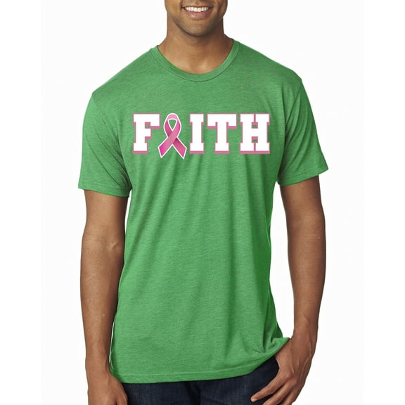 Wild Bobby Breast Cancer Survivor Nutrition Facts Pocket Breast Cancer Awareness Men Premium Tri Blend Tee, Envy, Large