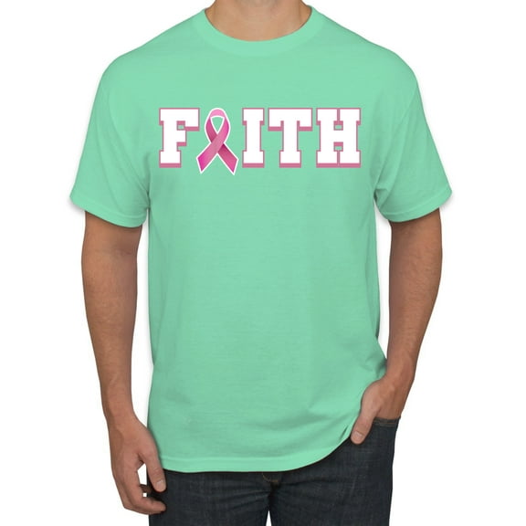 Wild Bobby Breast Cancer Survivor Nutrition Facts Pocket Breast Cancer Awareness Men Tee, Mint, Medium