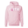 thumbnail image 1 of Wild Bobby Breast Cancer Survivor Nutrition Facts Pocket Breast Cancer Awareness Unisex Hoodie Sweatshirt, Light Pink, Medium, 1 of 5