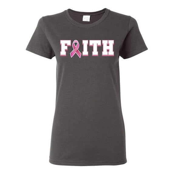 Wild Bobby Breast Cancer Survivor Nutrition Facts Pocket Breast Cancer Awareness Women Graphic Tee, Charcoal, XX-Large