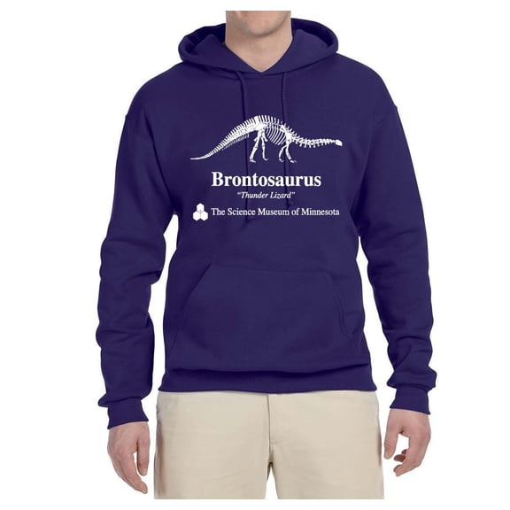 Wild Bobby, Brontosaurus Science Museum of Minnesota Stranger Fan Mens TV Graphic Hoodie