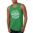 thumbnail image 1 of Wild Bobby, Brother Man Myth Legend Funny Dad, Father's Day, Men Graphic Tank Top, Kelly, Small, 1 of 4