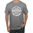 thumbnail image 1 of Wild Bobby, Brother Man Myth Legend Funny Dad, Father's Day, Men Graphic Tee, Heather Grey, X-Large, 1 of 4