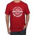 thumbnail image 1 of Wild Bobby, Brother Man Myth Legend Funny Dad, Father's Day, Men Graphic Tee, Red, Large, 1 of 4