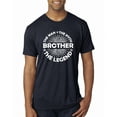 thumbnail image 1 of Wild Bobby, Brother Man Myth Legend Funny Dad, Father's Day, Men Premium Tri Blend Tee, Vintage Navy, Large, 1 of 4
