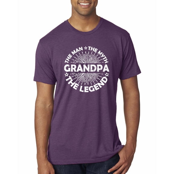 Wild Bobby, Brother Man Myth Legend Funny Dad, Father's Day, Men Premium Tri Blend Tee, Vintage Purple, Small