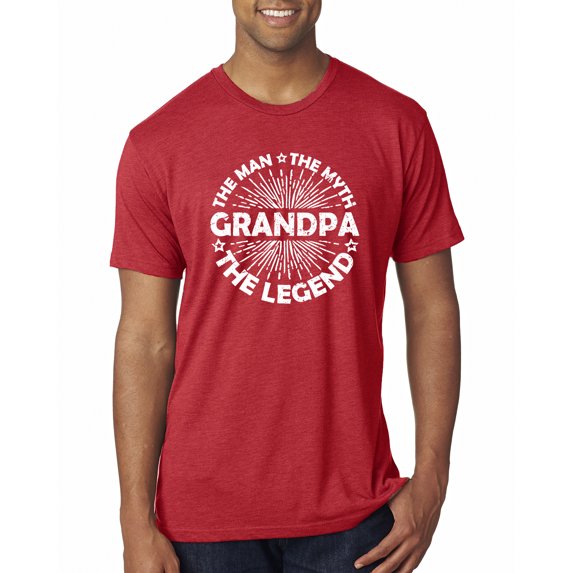 Wild Bobby, Brother Man Myth Legend Funny Dad, Father's Day, Men Premium Tri Blend Tee, Vintage Red, XX-Large