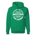 thumbnail image 1 of Wild Bobby, Brother Man Myth Legend Funny Dad, Father's Day, Unisex Graphic Hoodie Sweatshirt, Kelly, 3X-Large, 1 of 4