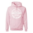 thumbnail image 1 of Wild Bobby, Brother Man Myth Legend Funny Dad, Father's Day, Unisex Graphic Hoodie Sweatshirt, Light Pink, X-Large, 1 of 4