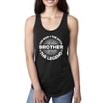 thumbnail image 1 of Wild Bobby, Brother Man Myth Legend Funny Dad, Father's Day, Women Racerback Tank Top, Black, Small, 1 of 4