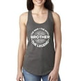 thumbnail image 1 of Wild Bobby, Brother Man Myth Legend Funny Dad, Father's Day, Women Racerback Tank Top, Dark Grey, Large, 1 of 4