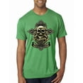 thumbnail image 1 of Wild Bobby, Brotherhood Biker Motorcycles Cross and Skull Pop Culture Mens Premium Tri Blend T-Shirt, Envy, Small, 1 of 3