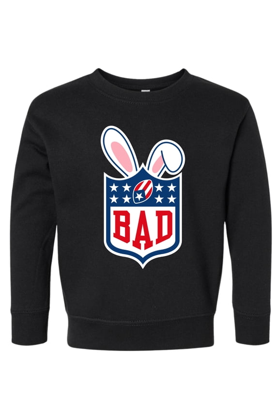 Bunny Bowl Football Parody Sweater Toddler Fleece Crewneck Sweatshirt