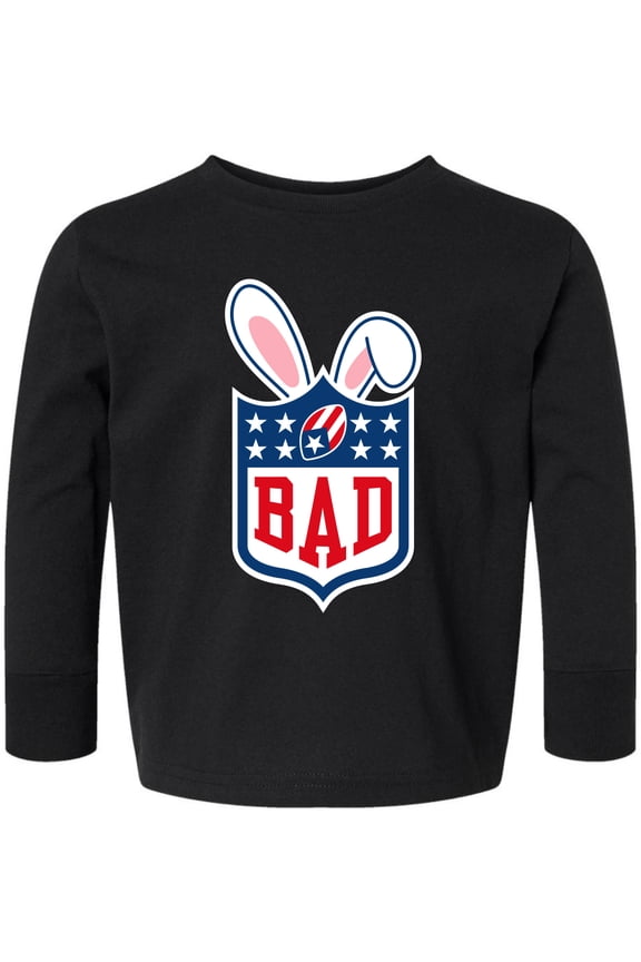 Bunny Bowl Football Parody Sweater Toddler Long Sleeve Shirt