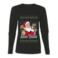 thumbnail image 1 of Wild Bobby Buon Natale, Italian Santa Claus, Funny, Italian American Humor Sweater | Holiday Women Graphic Long Sleeve Tee, 1 of 5