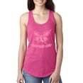 thumbnail image 1 of Wild Bobby, Butterfly Pink Ribbon Faith Hope Love, Breast Cancer Awareness, Women Racerback Tank Top, Raspberry, Small, 1 of 5