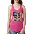 thumbnail image 1 of Wild Bobby, By His Blood We Are Healed Inspirational/Christian Ladies Racerback Tank Top, Raspberry, X-Large, 1 of 5