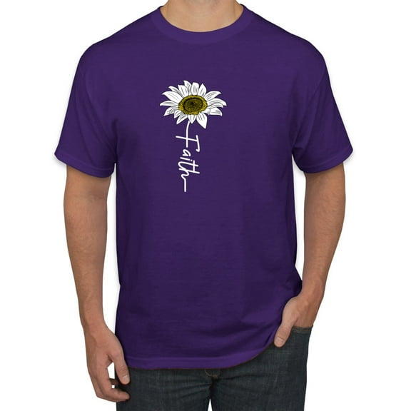 Wild Bobby, C H O S E N Inspirational/Christian Men Graphic Tee, Purple, X-Large