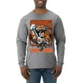 thumbnail image 1 of Wild Bobby CIN Fantasy Sports Men Long Sleeve Shirt, Heather Grey, 3X-Large, 1 of 5
