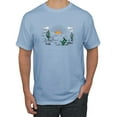 thumbnail image 1 of Wild Bobby Cactus Desert Sunset Nature Lover Men Tee, Light Blue, Large, 1 of 1