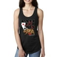 thumbnail image 1 of Wild Bobby, California Republic Cali Bear Pop Culture Ladies Racerback Tank Top, Black, Small, 1 of 3