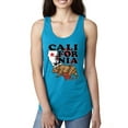 thumbnail image 1 of Wild Bobby, California Republic Cali Bear Pop Culture Ladies Racerback Tank Top, Turquoise, Small, 1 of 3