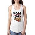 thumbnail image 1 of Wild Bobby, California Republic Cali Bear Pop Culture Ladies Racerback Tank Top, White, Large, 1 of 3