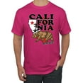 thumbnail image 1 of Wild Bobby, California Republic Cali Bear Pop Culture Men's Graphic T-Shirt, Fuschia, 3XL, 1 of 3