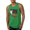 thumbnail image 1 of Wild Bobby, California Republic Cali Bear Pop Culture Mens Graphic Tank Top, Kelly, 3XL, 1 of 3