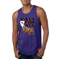 thumbnail image 1 of Wild Bobby, California Republic Cali Bear Pop Culture Mens Graphic Tank Top, Purple, Small, 1 of 3