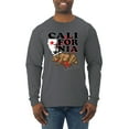 thumbnail image 1 of Wild Bobby, California Republic Cali Bear Pop Culture Mens Long Sleeve Shirt, Charcoal, 3XL, 1 of 3