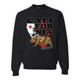 thumbnail image 1 of Wild Bobby, California Republic Cali Bear Pop Culture Unisex Crewneck Graphic Sweatshirt, Black, 3XL, 1 of 3