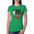 thumbnail image 1 of Wild Bobby, California Republic Cali Bear Pop Culture Womens Slim Fit Junior Tee, Kelly, 2XL, 1 of 3
