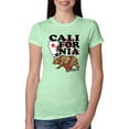 thumbnail image 1 of California Republic Cali Bear Pop Culture Womens Slim Fit Junior Tee, Mint, Large, 1 of 3