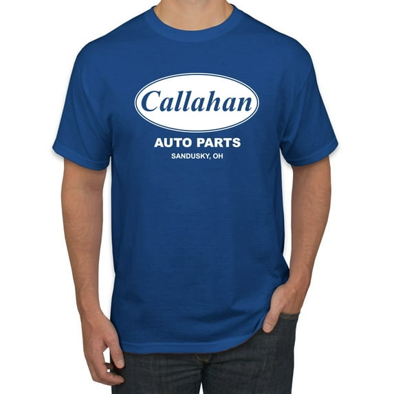 Wild Bobby, Callahan Auto Parts Sandusky Ohio Retro 90s Funny Tommy Boy, Pop Culture, Men Graphic Tee, Royal, Medium