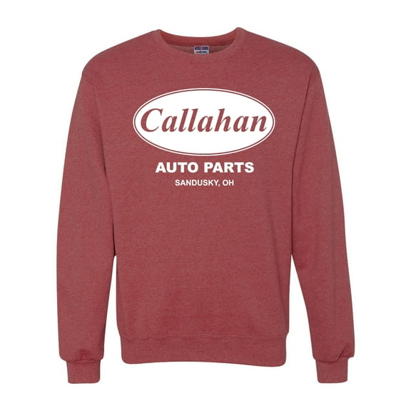 Wild Bobby, Callahan Auto Parts Sandusky Ohio Retro 90s Funny Tommy Boy, Pop Culture, Unisex Crewneck Graphic Sweatshirt, Vintage Heather Red, X-Large