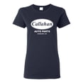 thumbnail image 1 of Wild Bobby, Callahan Auto Parts Sandusky Ohio Retro 90s Funny Tommy Boy, Pop Culture, Women Graphic Tee, Navy, 3X-Large, 1 of 4