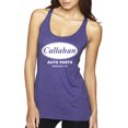 thumbnail image 1 of Wild Bobby, Callahan Auto Parts Sandusky Ohio Retro 90s Funny Tommy Boy, Pop Culture, Women Tri-Blend Racerback Tank Top, Purple Rush, Small, 1 of 4