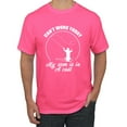 thumbnail image 1 of Wild Bobby, Can't Work Today My Arm Is In A Cast, Fishing, Men Graphic Tee, Neon Pink, XX-Large, 1 of 5