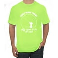 thumbnail image 1 of Wild Bobby, Can't Work Today My Arm Is In A Cast, Fishing, Men Graphic Tee, Safety Green, Medium, 1 of 5
